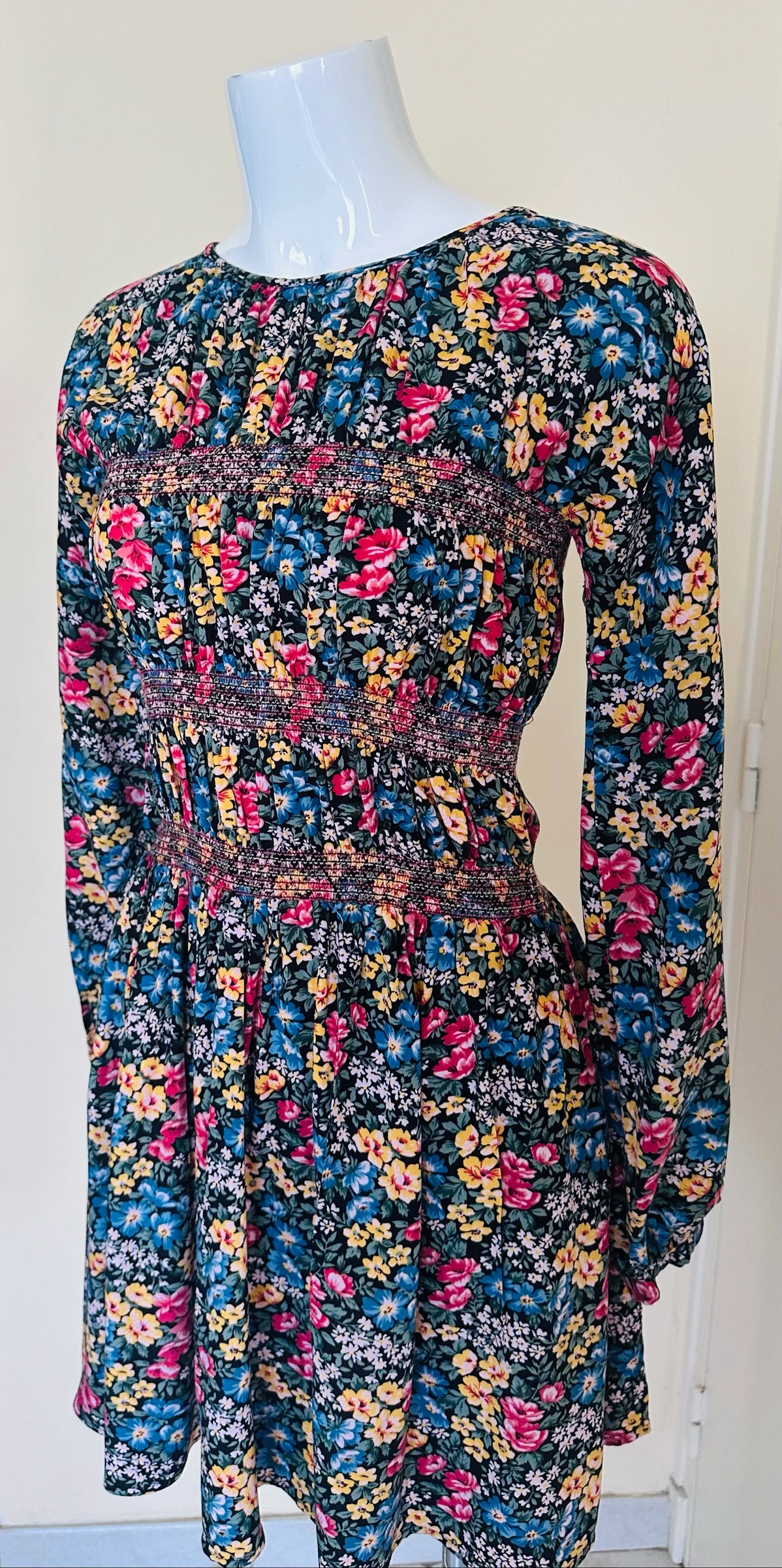 Vestido Floral Smockado Sublime ASOS – Tamanho 38 – Estado Novo – photo 3